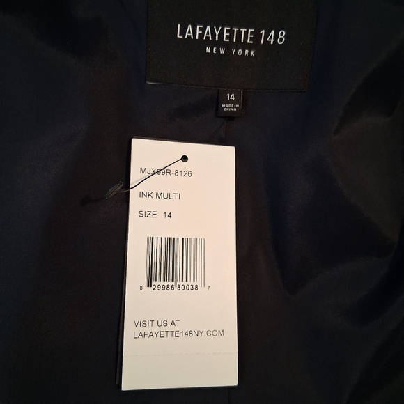 Lafayette 148 New York Virgin Wool Blazer Size NWT 14 - Picture 6 of 7